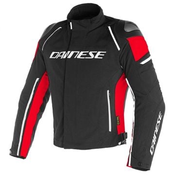 Dainese Racing 3 D-Dry Schwarz Schwarz Rot CE Jacke