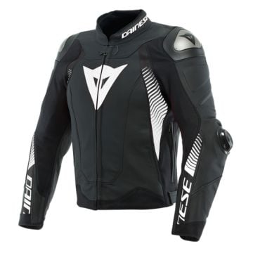 Dainese Super Speed 4 Leather Noir Matt Blanc Blouson