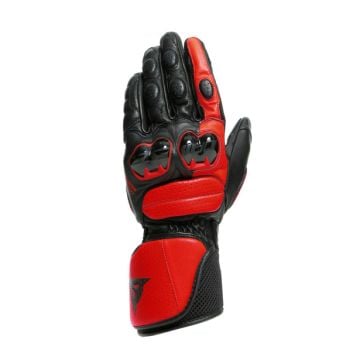 Dainese Impeto Guantes Motorista Negro Rojo Lava