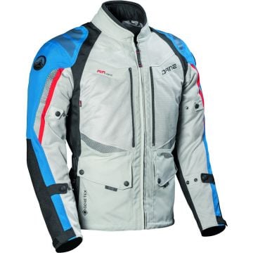 DANE Drakar Light Grey Blue Waterproof Textile Jacket