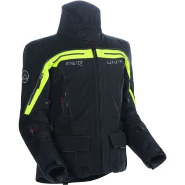 DANE Nimbus 2 Pro Black Yellow Waterproof Textile Jacket