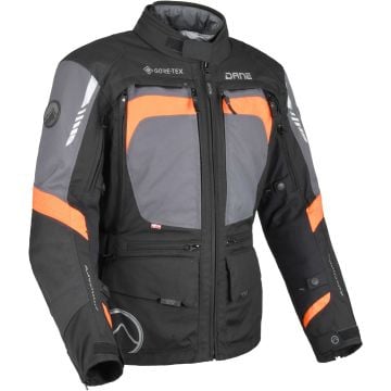 DANE Reykjavik Black Orange Waterproof Textile Jacket