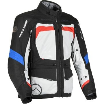 DANE Reykjavik Grey Black Blue Waterproof Textile Jacket