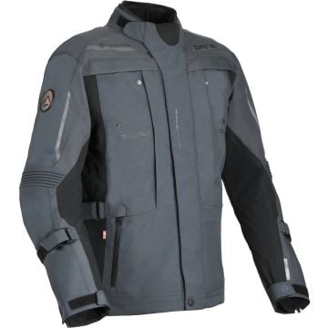 DANE Svendborg Grey Black Waterproof Textile Jacket