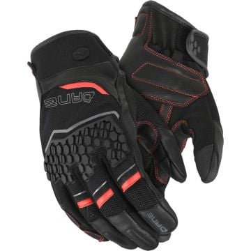 DANE Rorvig Mesh Black Red Gloves