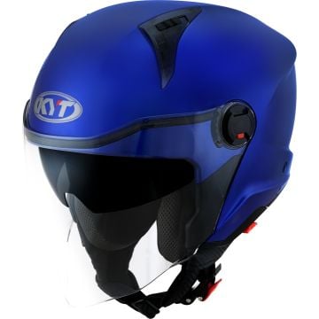 KYT D-City Plain Blue Jet Helmet