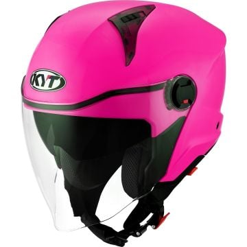 KYT D-City Plain Pink Jet Helmet
