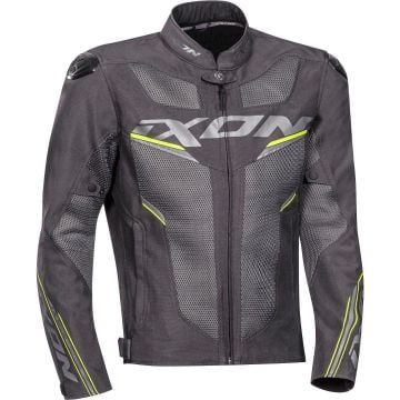 Ixon Draco Anth Grey Bright Yellow Textile Motorcycle Jacket