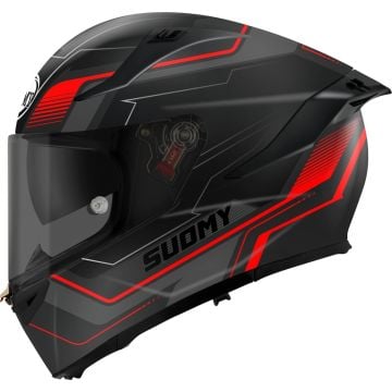 Suomy Speedstar 2 Visual Black Red Full Face Helmet