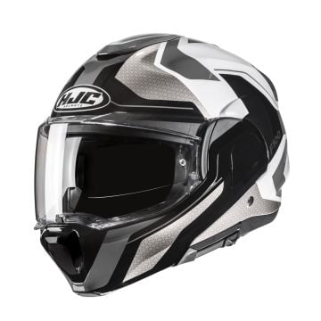 HJC F100 Bios Grey Silver Modular Helmet