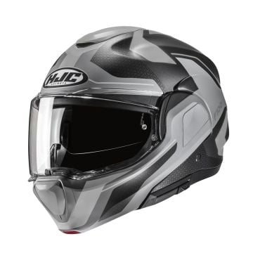 HJC F100 Bios Black Grey Modular Helmet