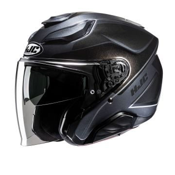 HJC F31 Ludi Dark grey Jet Helmet