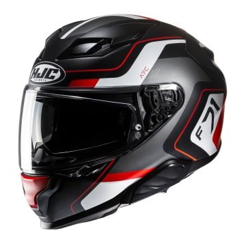 HJC F71 Arcan Black Red Full Face Helmet
