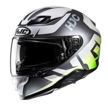 HJC F71 Bard Black Green Full Face Helmet