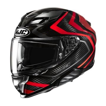 HJC F71 Carbon Nevio Black Red Full Face Helmet