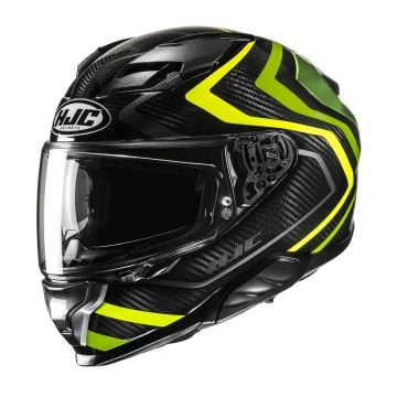 HJC F71 Carbon Nevio Black Green Yellow Full Face Helmet