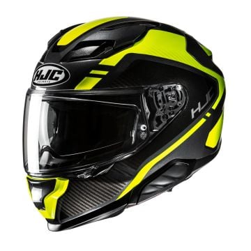 HJC F71 Tozz Black Green Yellow Full Face Helmet