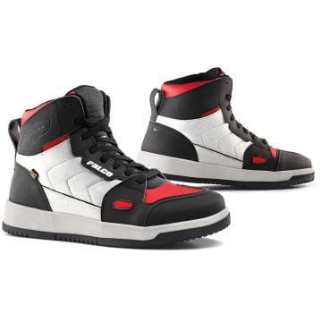 Falco Harlem Lady Shoes White Black Red