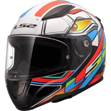 LS2 FF353 Rapid II Xdron White Neon Orange 06 Full Face Helmet