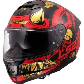 LS2 FF808 Stream II Drako Black Red 06 Full Face Helmet