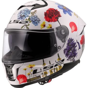 LS2 FF808 Stream II Flowers White 06 Full Face Helmet