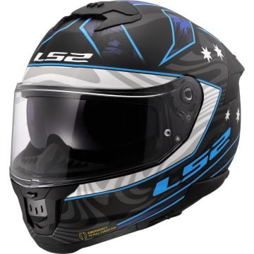 LS2 FF808 Stream II Galdam Black Blue 06 Full Face Helmet