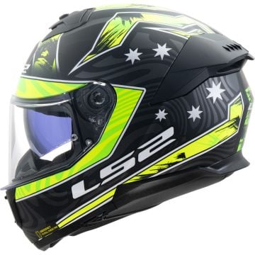 LS2 FF808 Stream II Galdam Black H-Vis Yellow 06 Full Face Helmet