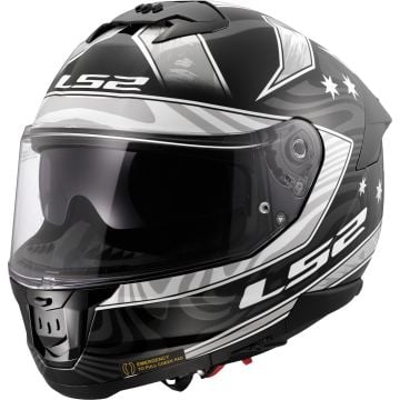 LS2 FF808 Stream II Galdam Black White 06 Full Face Helmet