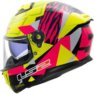 LS2 FF808 Stream II Tiger H-V Yellow Pink 06 Full Face Helmet