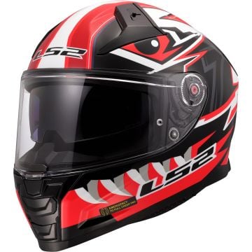 LS2 FF811 Vector II Buntri Black Red 06 Full Face Helmet
