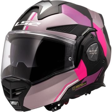 LS2 FF901 Advant X Ultra Grey Purple 06 Modular Helmet