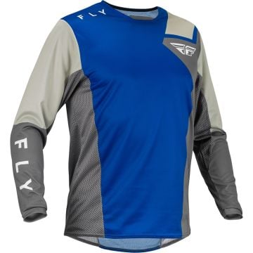 Fly Racing MX Jersey Kinetic Jet Blue Grey White