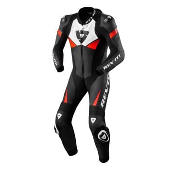 REV'IT! Argon 2 One Piece Suit Black Neon Red