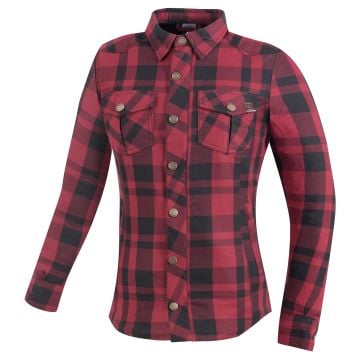 Bogotto Forgewood Ladies Black Red Motorcycle Riding Shirt