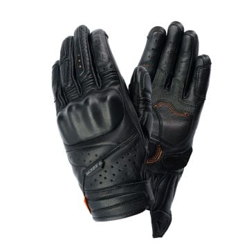 SECA Ghost Guantes Negro Naranja Perforados