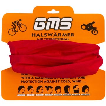 gms Cotton Neck Warmer Red