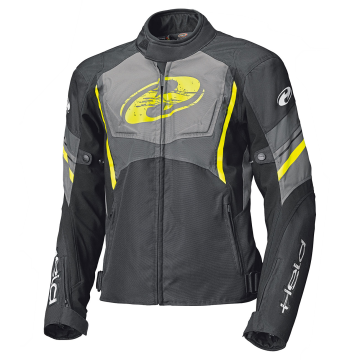 Held Baxley Top Chaqueta Motorista Negro Amarillo Neon