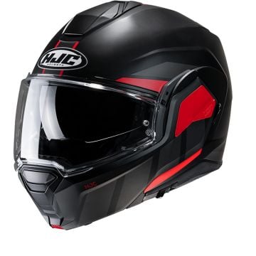 HJC I100 Beis Black Red MC1SF Modular Helmet