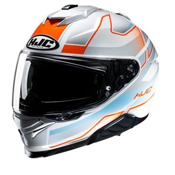 HJC i71 Iorix White Orange Full Face Helmet