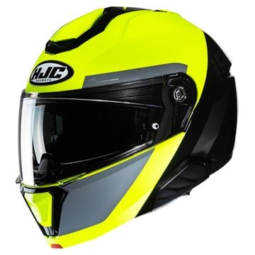 HJC i91 Bina Black Yellow Modular Helmet