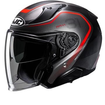 HJC RPHA 31 Kouv Black Red Jet Helmet