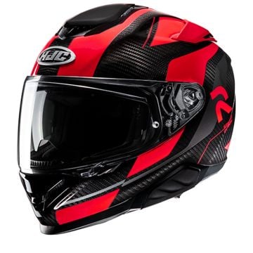 HJC RPHA 71 Carbon Hamil Black Red Full Face Helmet