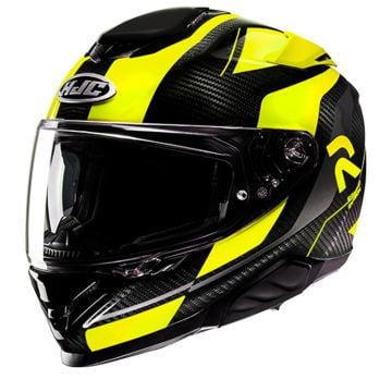 HJC RPHA 71 Carbon Hamil Black Yellow Full Face Helmet