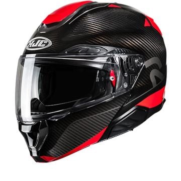 HJC RPHA 91 Carbon Noela Black Red Modular Helmet