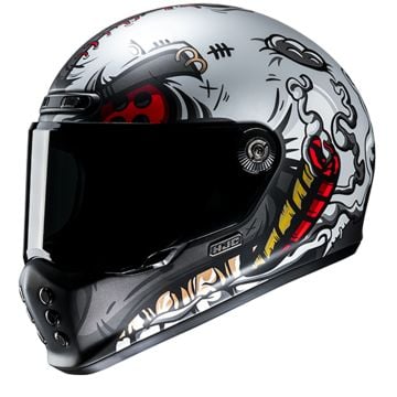 HJC V10 Vatt White Grey Full Face Helmet