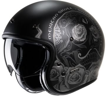 HJC V31 Desto Schwarz Grau MC5Sf Open Face Helmet