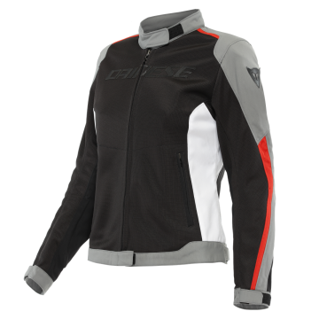 Dainese Hydraflux 2 Air D-Dry Jacket Lady Black Charcoal Gray Lava Red  