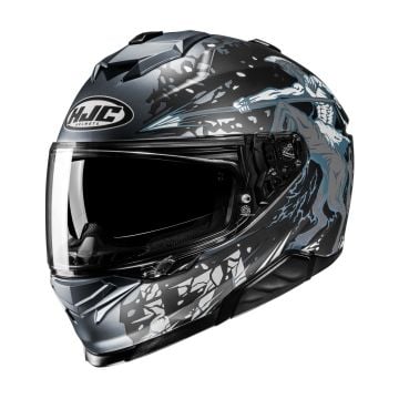 HJC i71 Taurus Black Grey Blue Full Face Helmet