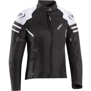 Ixon Ilana Evo Black White Grey Ladies Textile Motorcycle Jacket