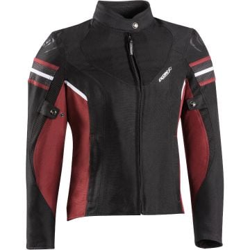 Ixon Ilana Evo Black Burgundy Ladies Textile Motorcycle Jacket